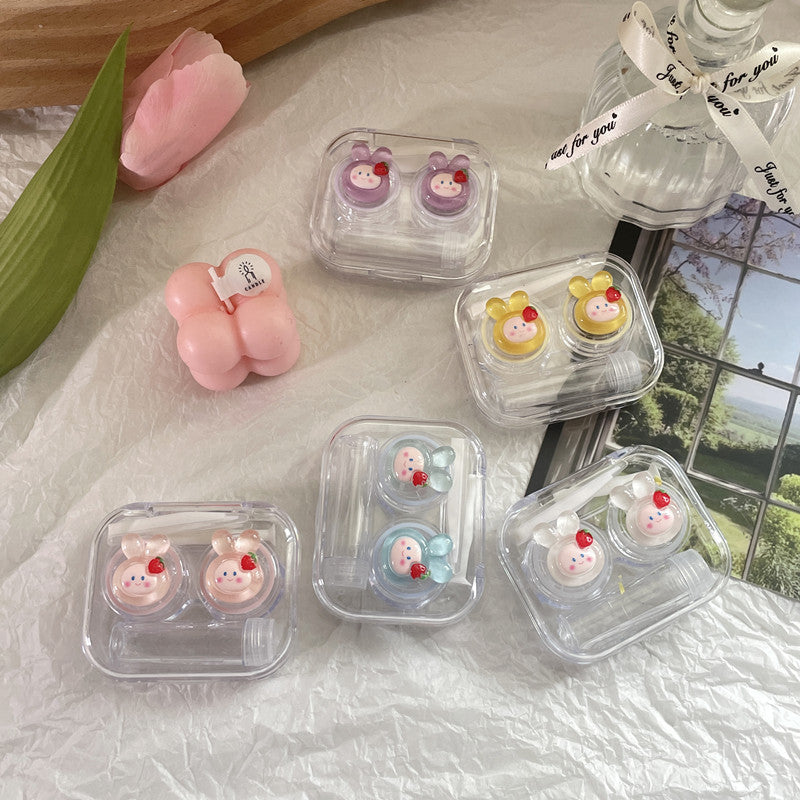 Mini Rabbit Colored Contact Lens Case