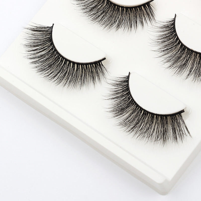 3D Natural Bridal Makeup 3 Piece Mink Hair Eyelashes