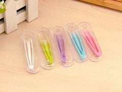 Convenient Tweezers Suction Stick Colored Contact Auxiliary Tool