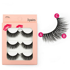 New Waterproof  3 Piece G304 Mink Hair Eyelashes