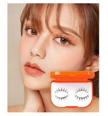 New Eye-Shaped Support Little Devil Self-Adhesive False Eyelashes Natural Piece Mink Hair Eyelashes