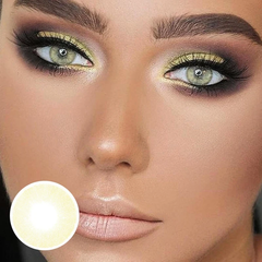 Lemon Creamy Yellow Coloured Contact Lenses