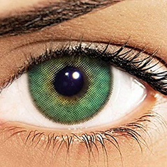 Natural Colors ESMERALDA Green Coloured Contact Lenses