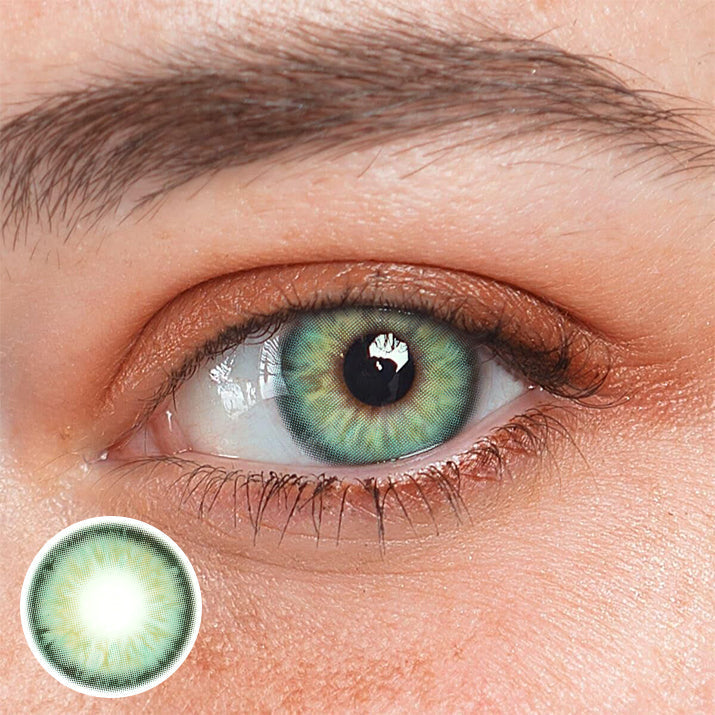 Perla Green Prescription Coloured Contact Lenses