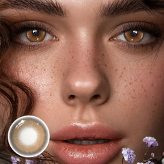 Adelina Coffee Prescription Coloured Contact Lenses