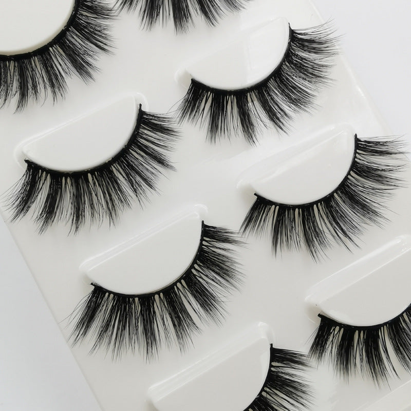 New Natural Slim 4 Piece G107 Mink Hair Eyelashes