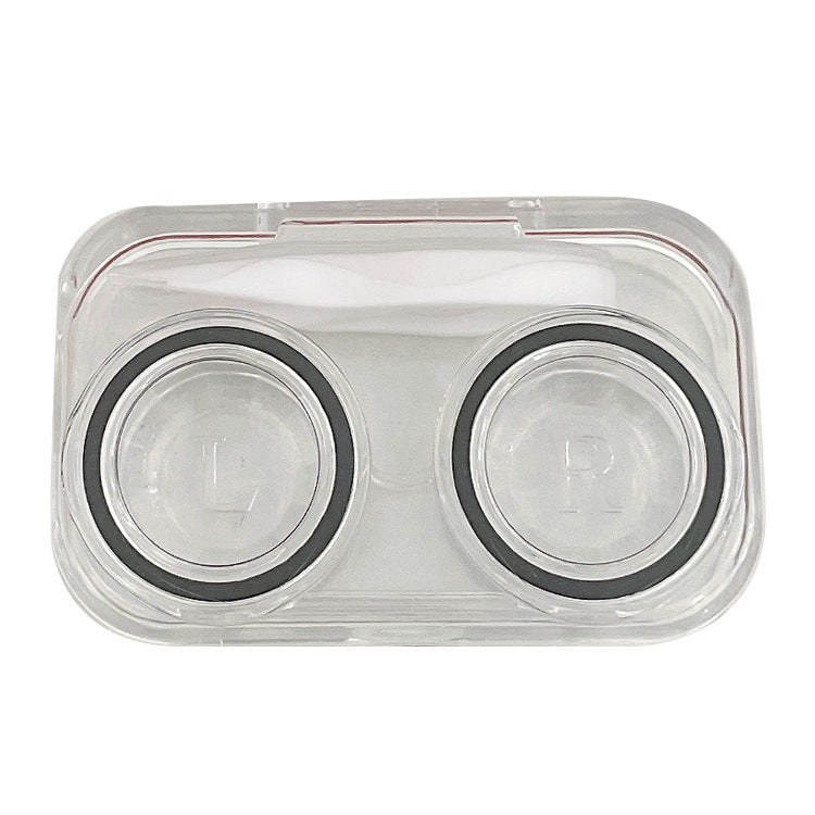 Transparent Ins Style Simple and Compact Colored Contact Lens Case