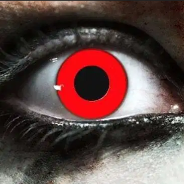 Halloween Red vampire Coloured Contact Lenses