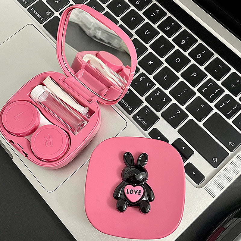 Love Bunny Colored Contact Lens Case