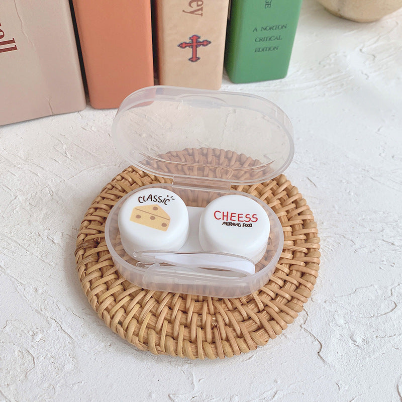 Oval Colored Contact Lens Case