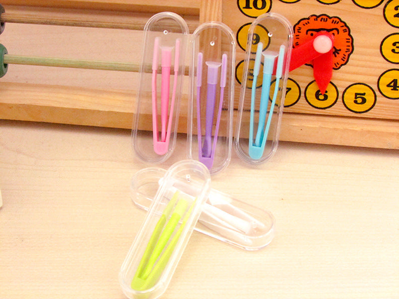 Convenient Tweezers Suction Stick Colored Contact Auxiliary Tool