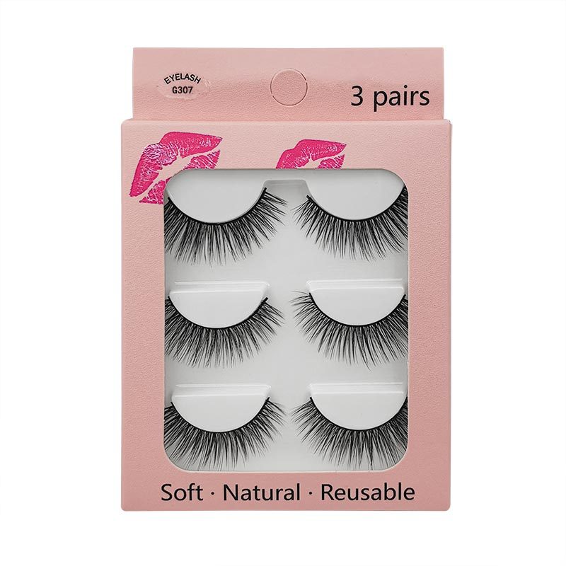 3D Natural Bridal Makeup 3 Piece Mink Hair Eyelashes