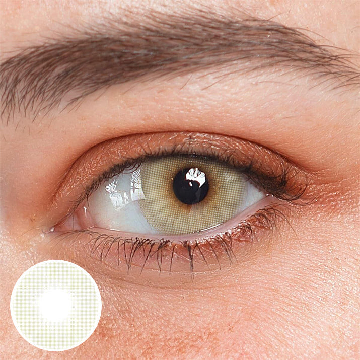 Polar Light Crystal  Khaki Prescription Coloured Contact Lenses