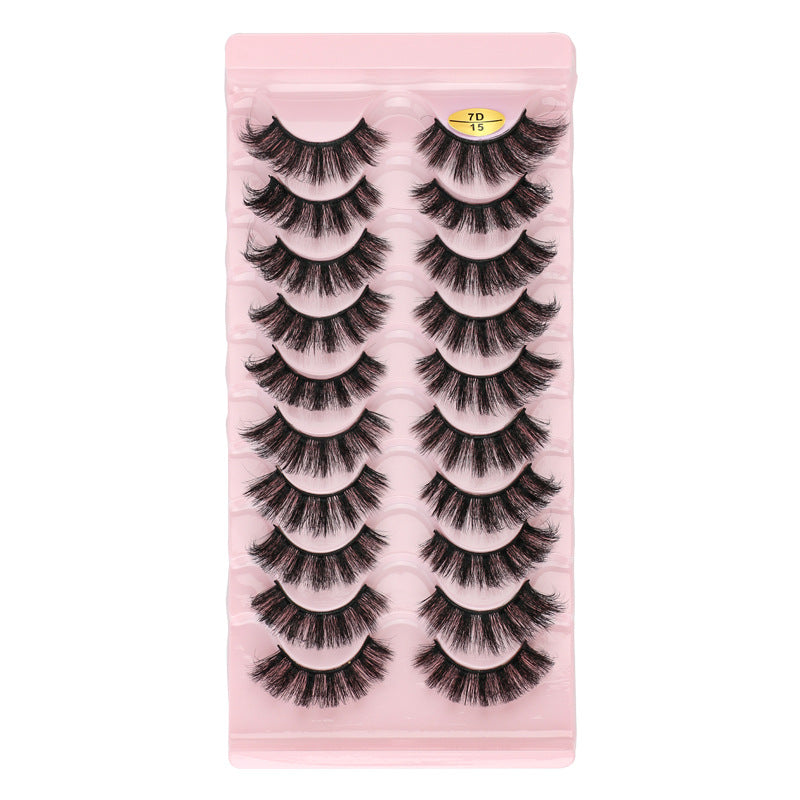 7D Dense 10 Piece Mink Hair Eyelashes