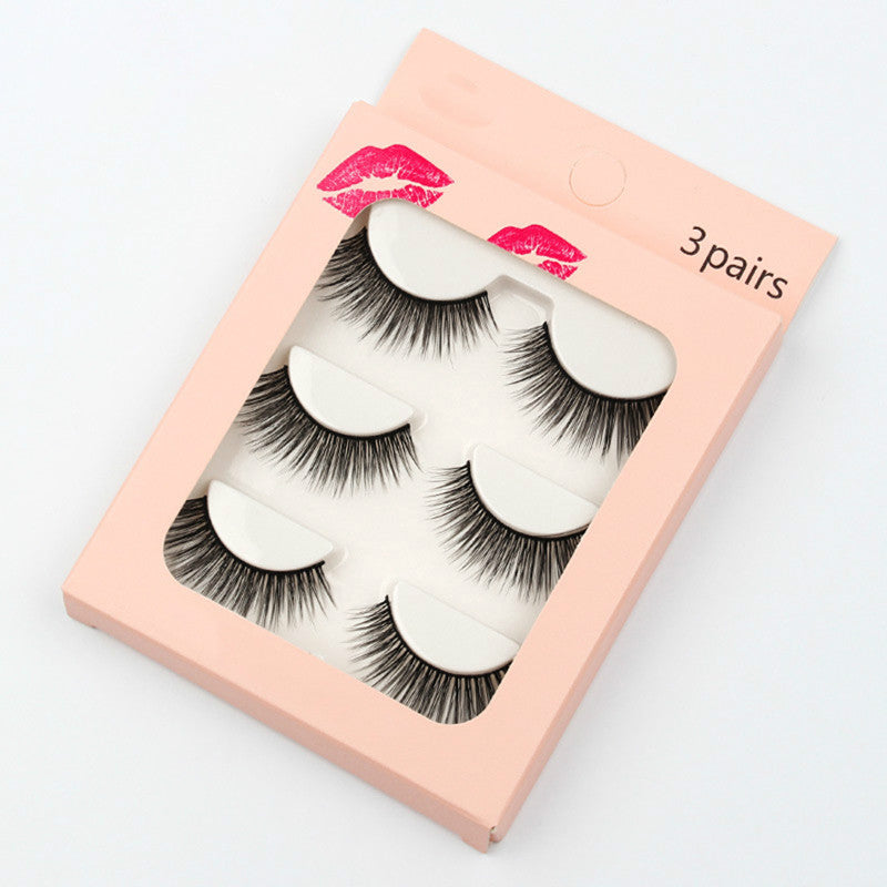 New Waterproof  3 Piece G307 Mink Hair Eyelashes