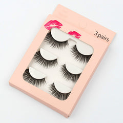 New Waterproof  3 Piece G307 Mink Hair Eyelashes