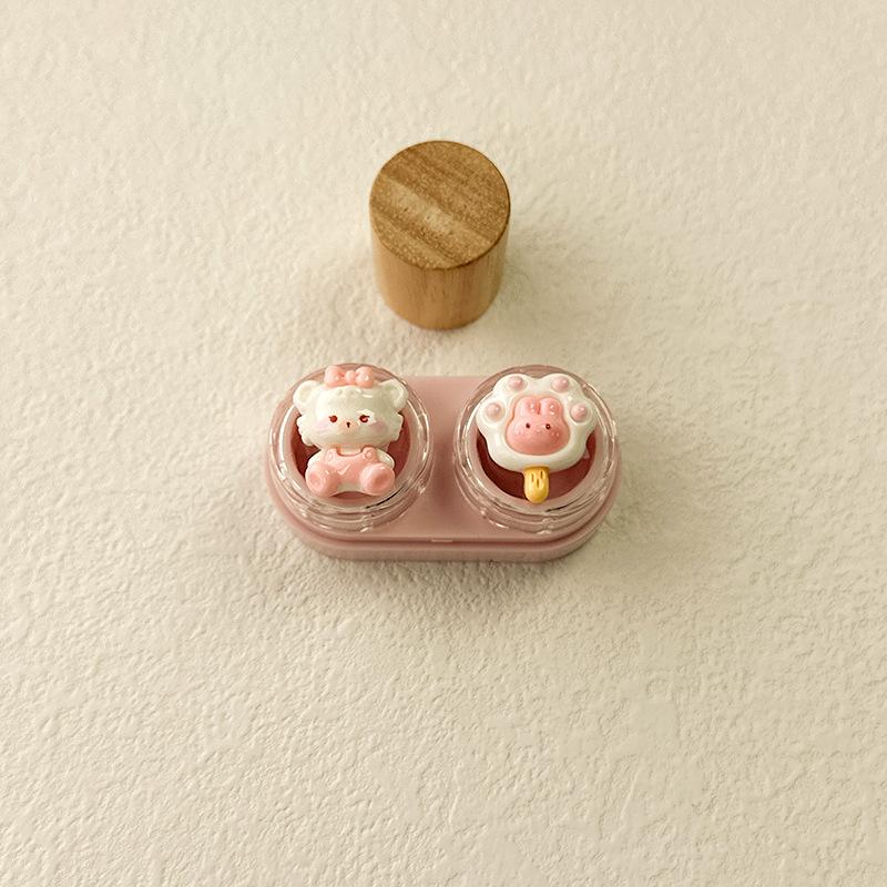 Cute Cartoon Colored Contact Lens Case