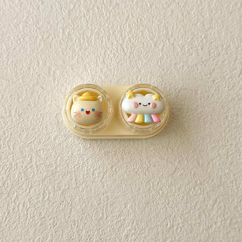 Cute Cartoon Colored Contact Lens Case