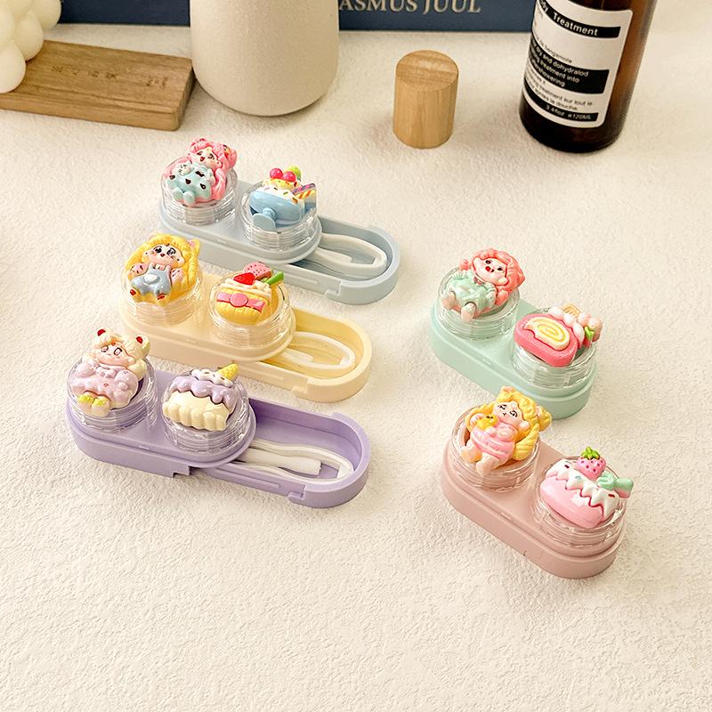 Cute Cartoon Colored Contact Lens Case