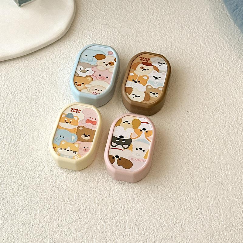 Cute Cartoon Colored Contact Lens Case