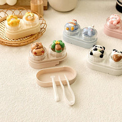 Cute Cartoon Colored Contact Lens Case