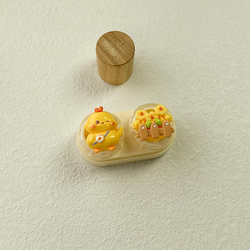 Cartoon Portable Colored Contact Lens Case