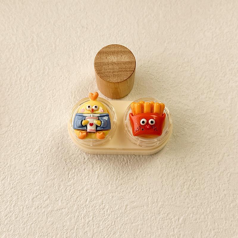 Cute Cartoon Colored Contact Lens Case