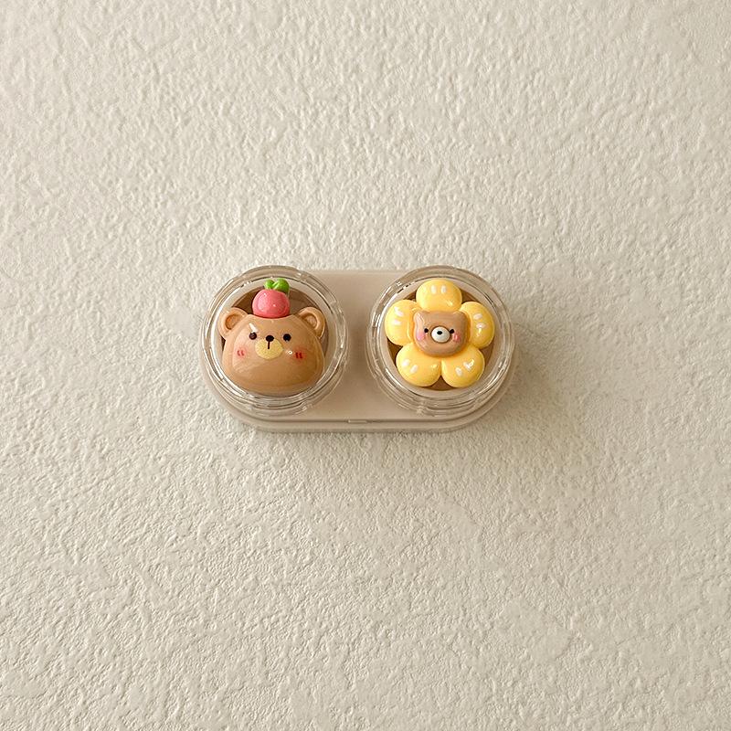 Cute Cartoon Colored Contact Lens Case