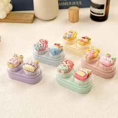 Cute Cartoon Colored Contact Lens Case