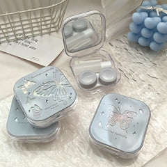 Ins Like Fish Cold Laser Butterflies Colored Contact Lens Case