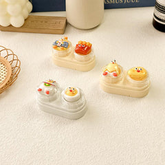 Cute Cartoon Colored Contact Lens Case