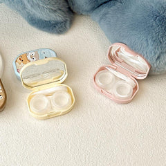 Cute Cartoon Colored Contact Lens Case