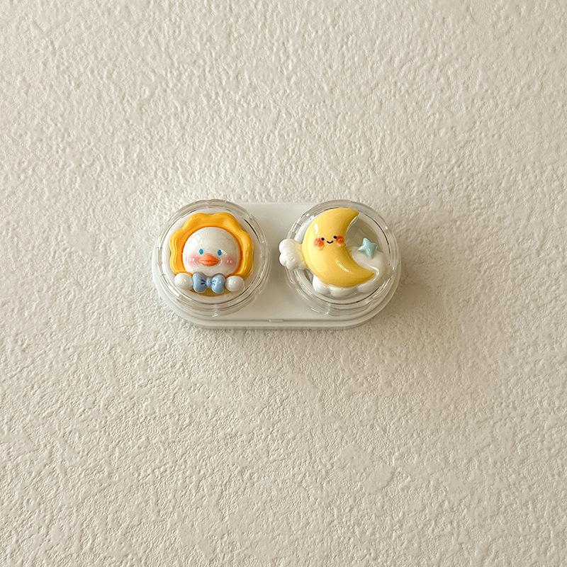 Cute Cartoon Colored Contact Lens Case