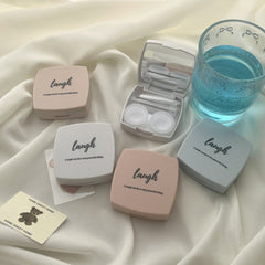 Ins Simple Colored Contact Lens Case