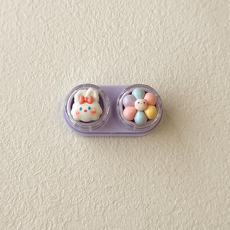 Cute Cartoon Colored Contact Lens Case