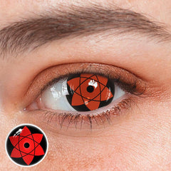 Cosplay Sharingan Uchiha Sasuke Red Coloured Contact Lenses