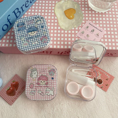 Cool Boy and Cool Girl Colored Contact Lens Case