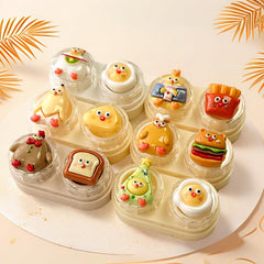 Cute Cartoon Colored Contact Lens Case