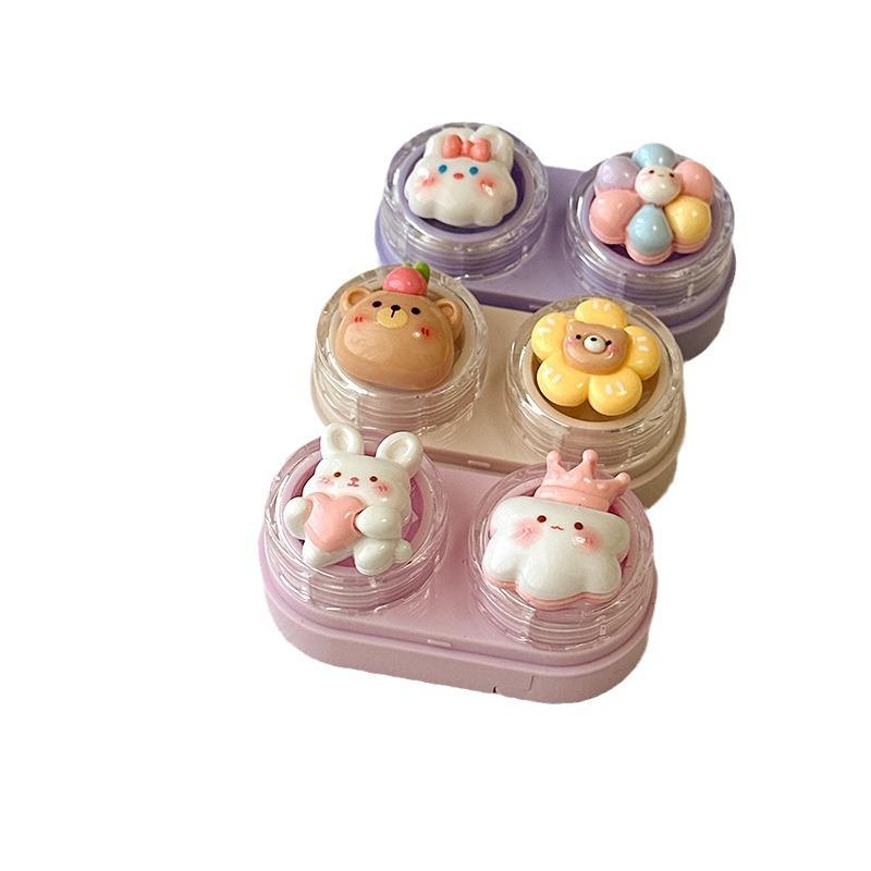 Cute Cartoon Colored Contact Lens Case