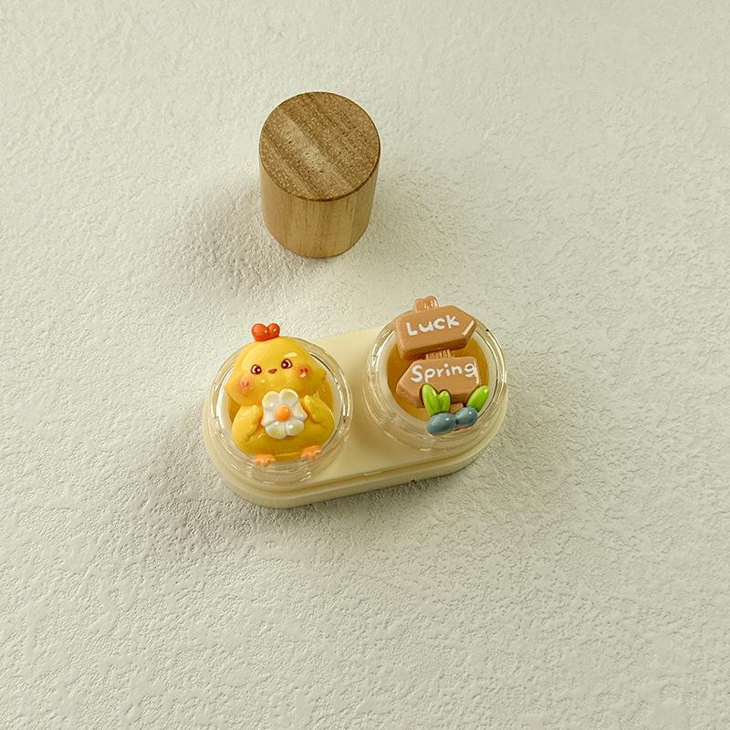 Cartoon Portable Colored Contact Lens Case