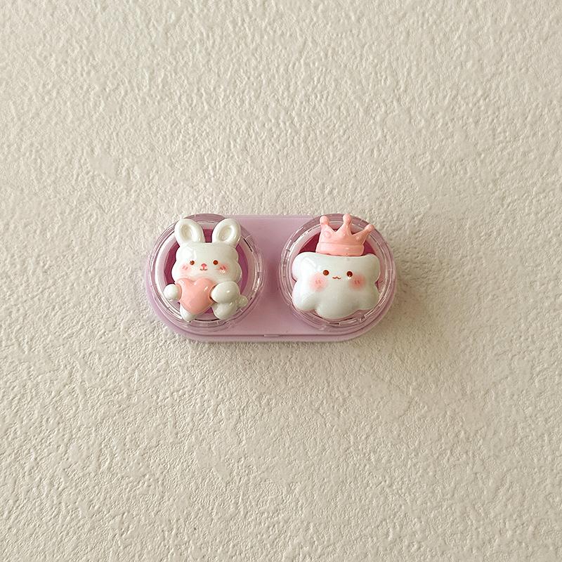 Cute Cartoon Colored Contact Lens Case