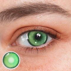 Cosplay KOI Green Coloured Contact Lenses