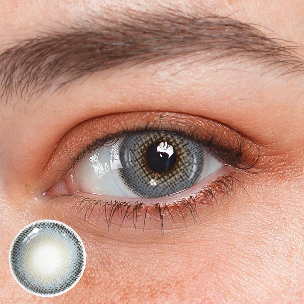 Sapphire Grey Coloured Contact Lenses