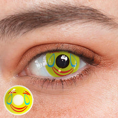 Halloween Smile Yellow Coloured Contact Lenses