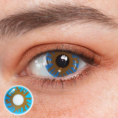 Halloween Crack Blue Coloured Contact Lenses