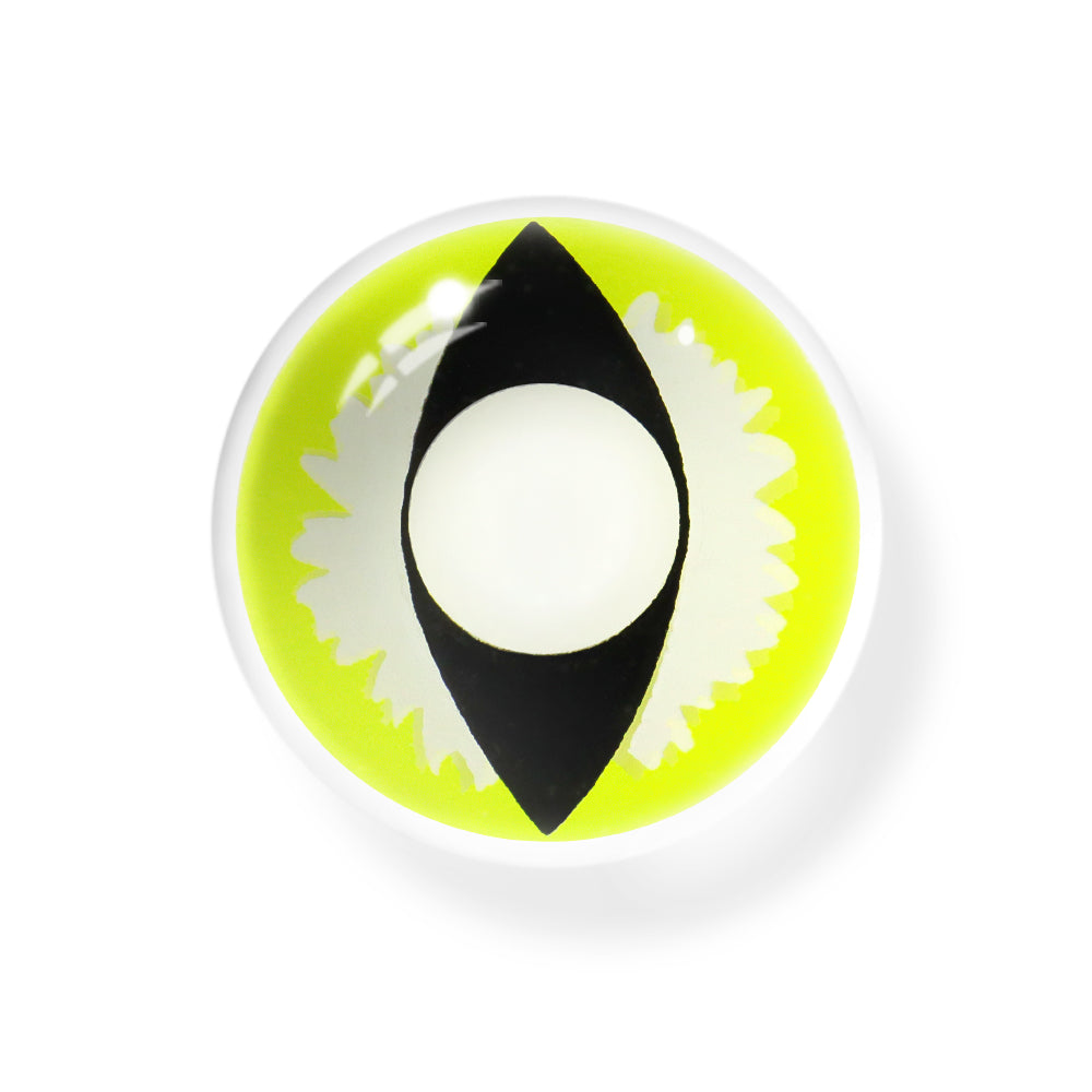 Cosplay Wild Cat Eye Green Coloured Contact Lenses