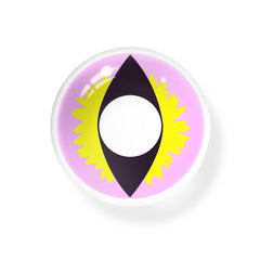 Cosplay Cat Eye Lash Purple Coloured Contact Lenses