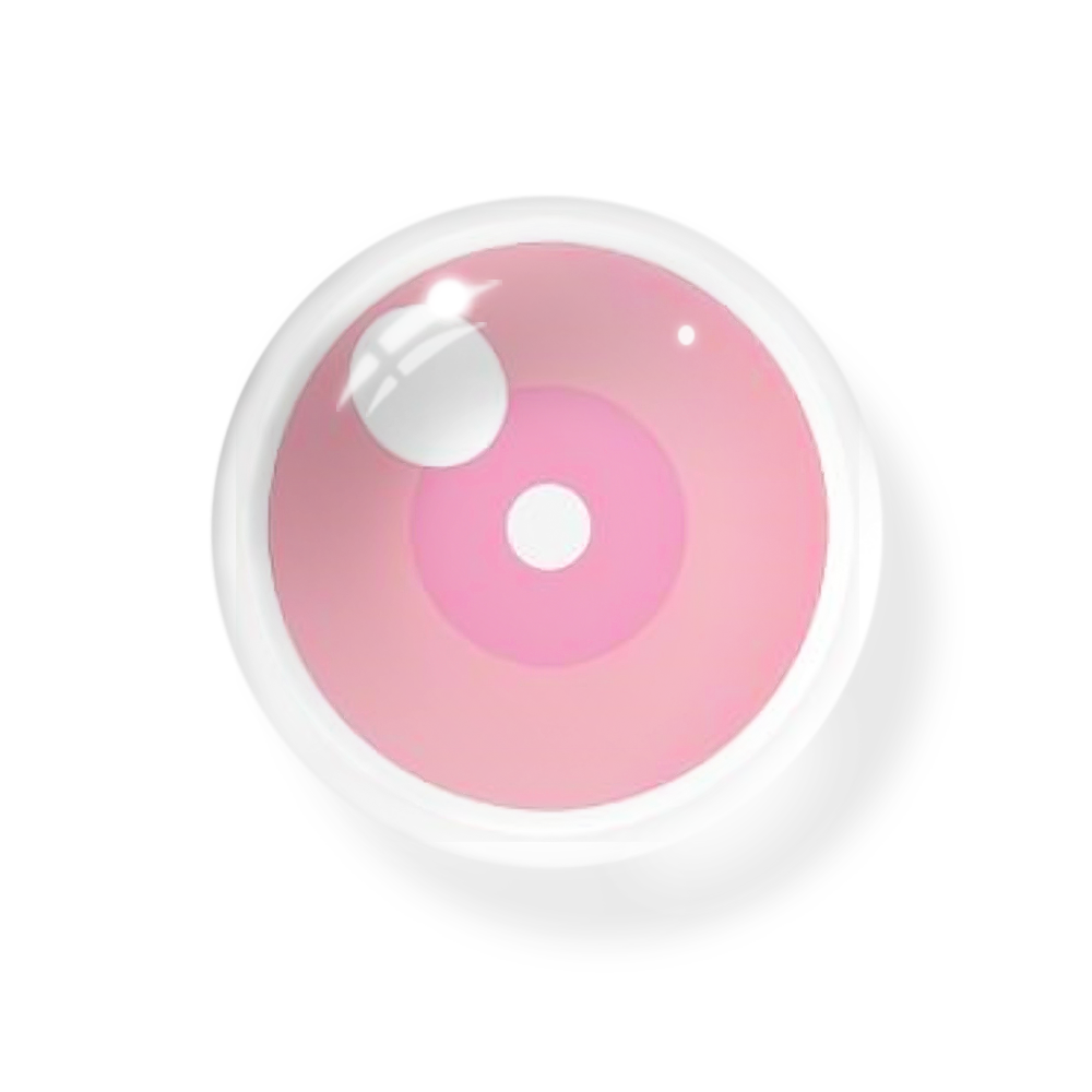 Cosplay Demon Slayer Nezuko Light Pink Coloured Contact Lenses