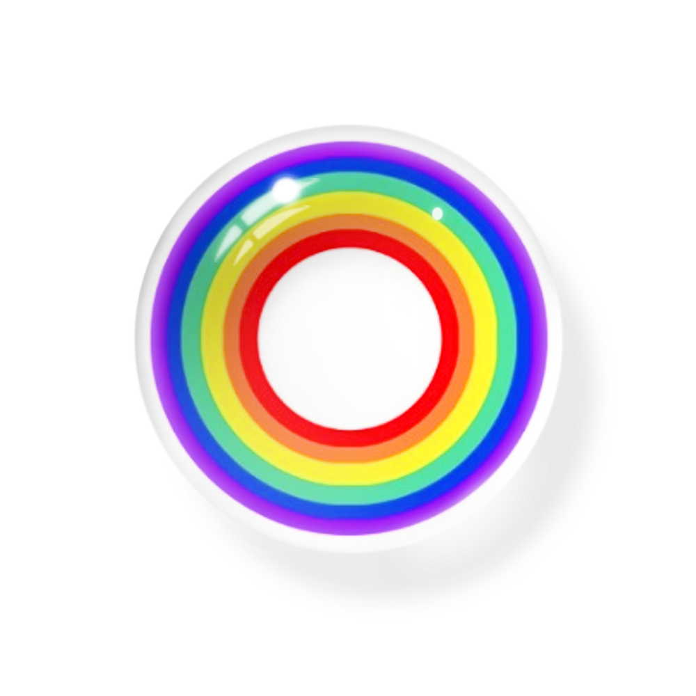Cosplay Circle Line Rainbow Coloured Contact Lenses