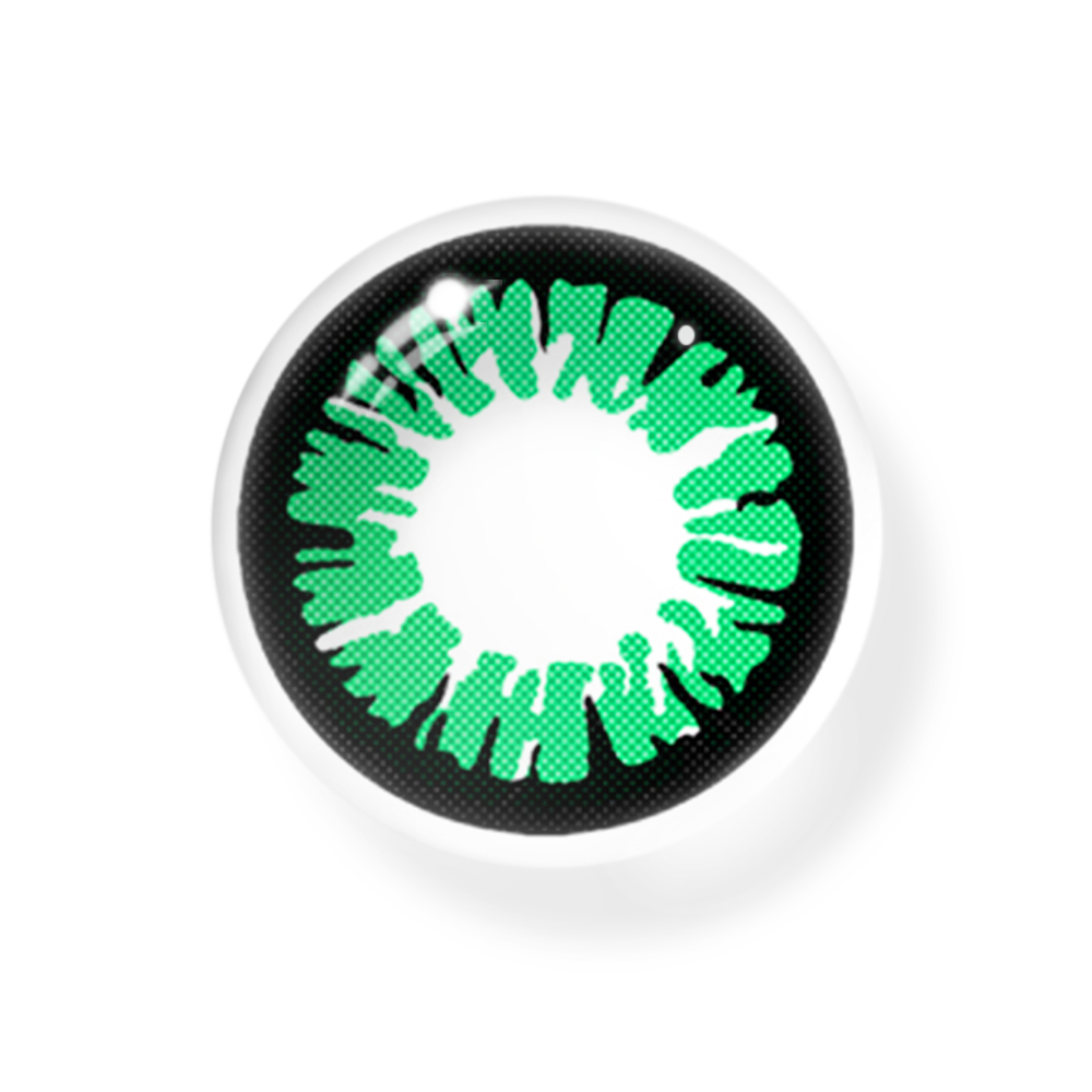Cosplay Cyberpunk Green Coloured Contact Lenses